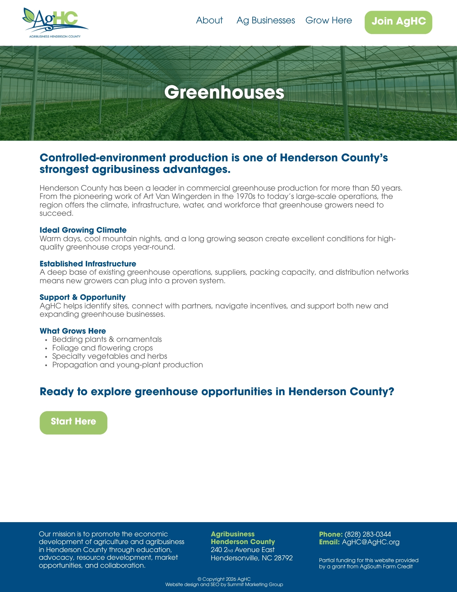 sample greenhouses